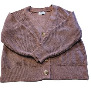 Womens Old Navy Dusty Rose Button Dow Cardigan Sweater